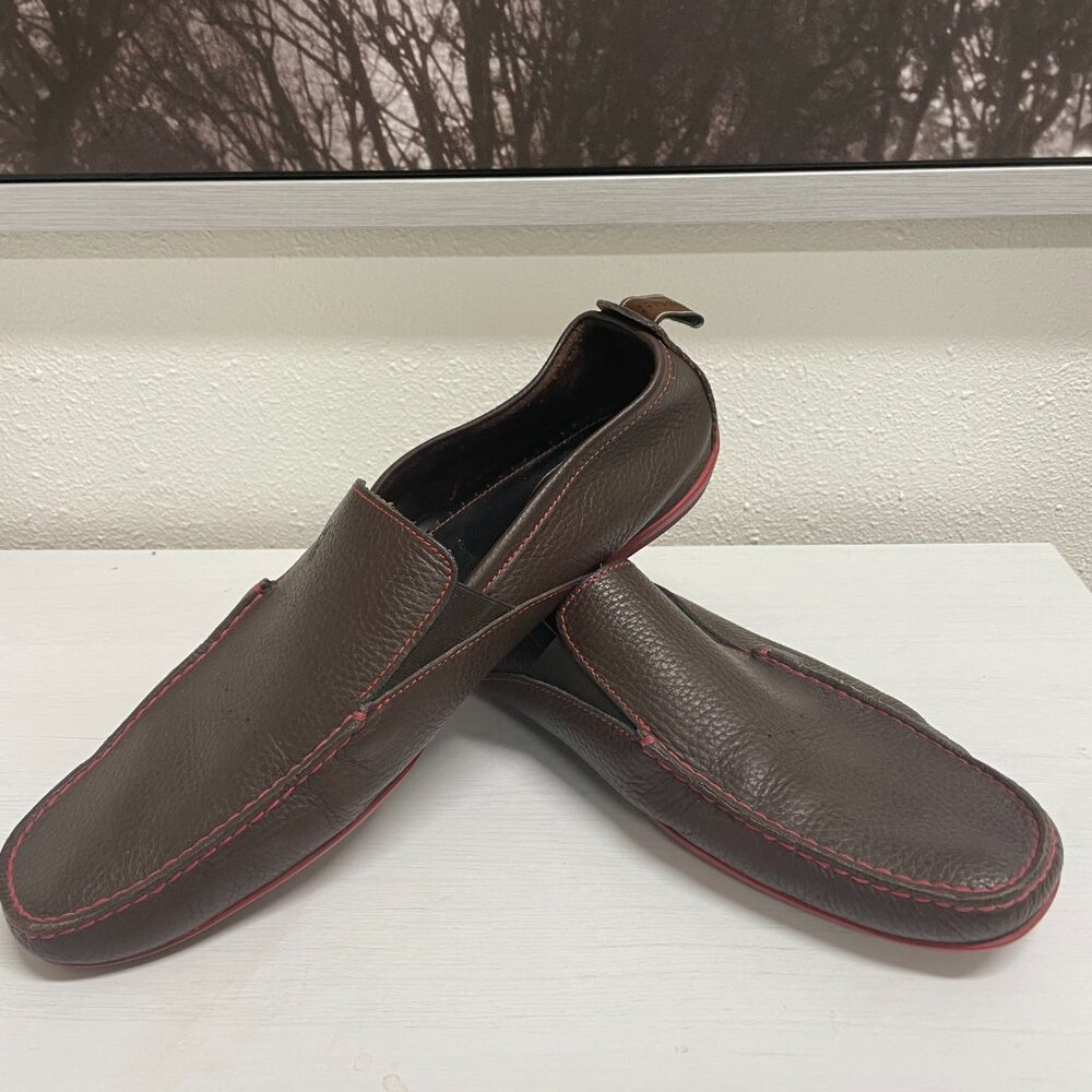 Michael Toschi Onda SE Driving Shoes Chocolate/Red Sole